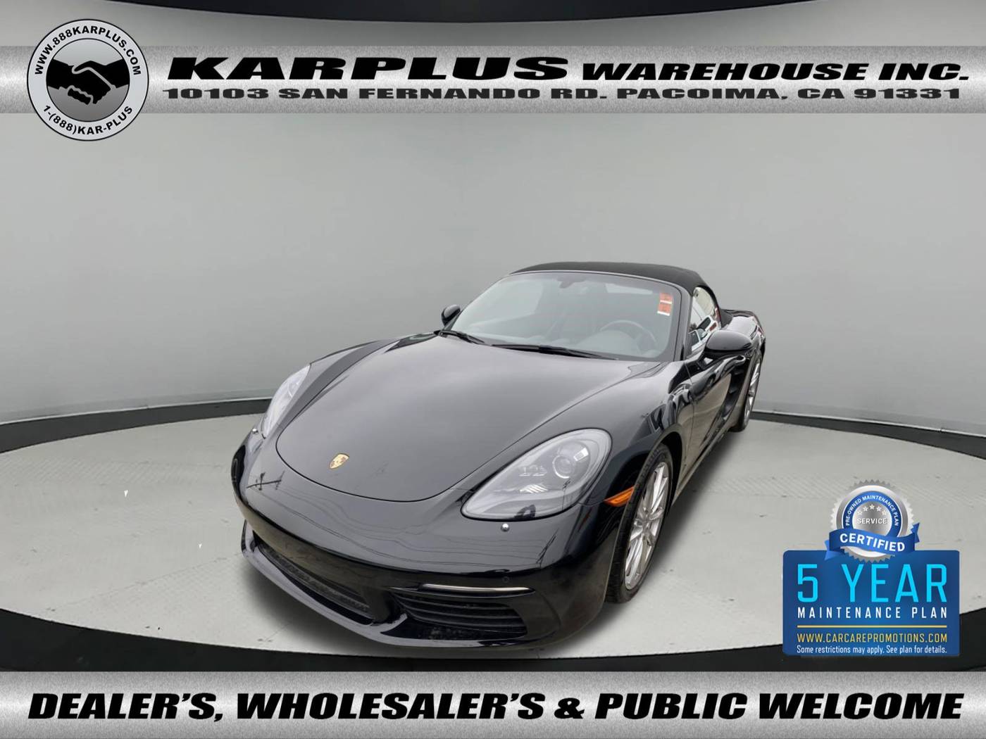 2018 Porsche 718 Boxster Boxster — Convertible — 61,981 mi — Pacoima, CA