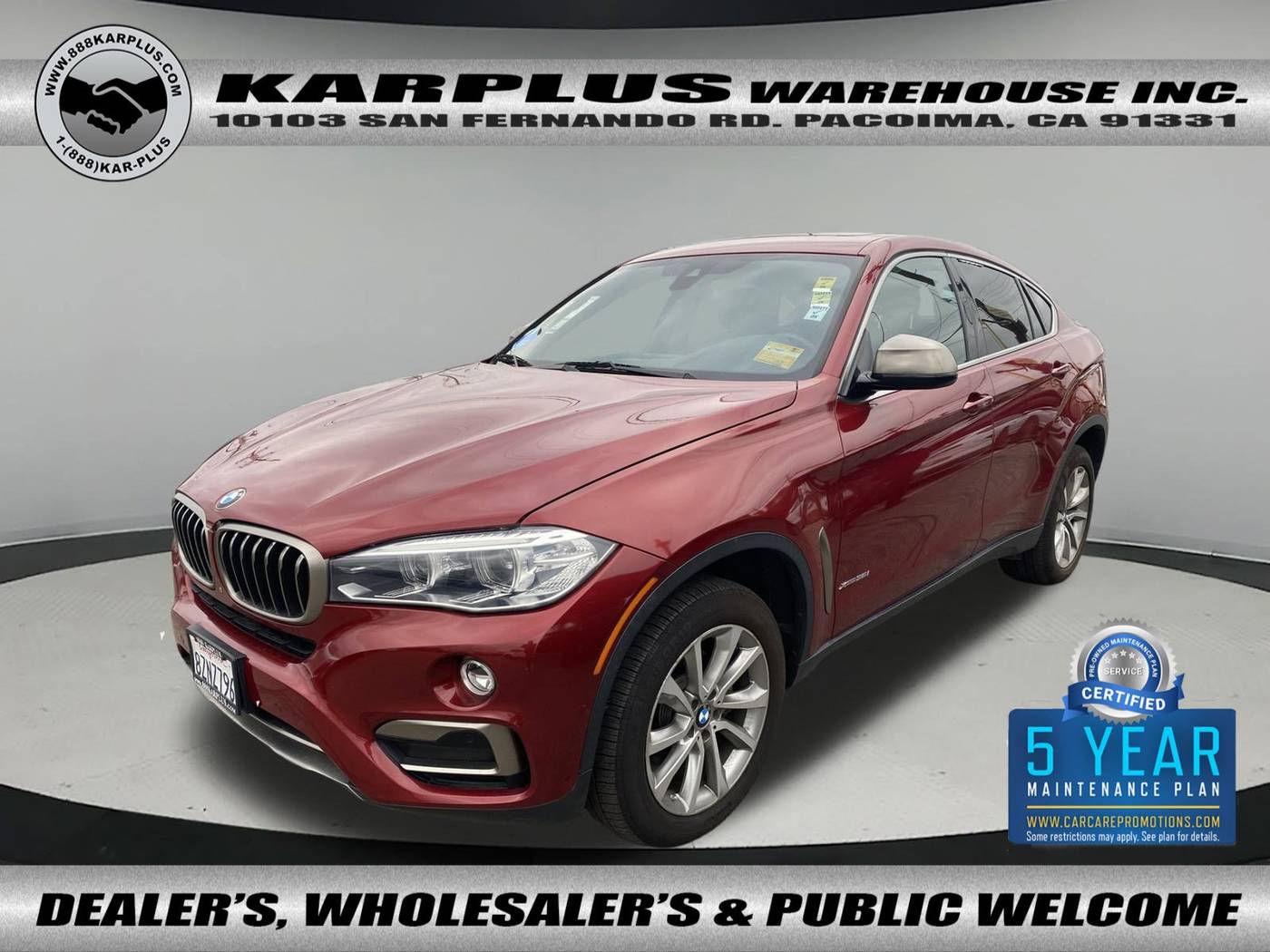 2017 BMW X6 35i — SUV — 65,995 mi — Pacoima, CA