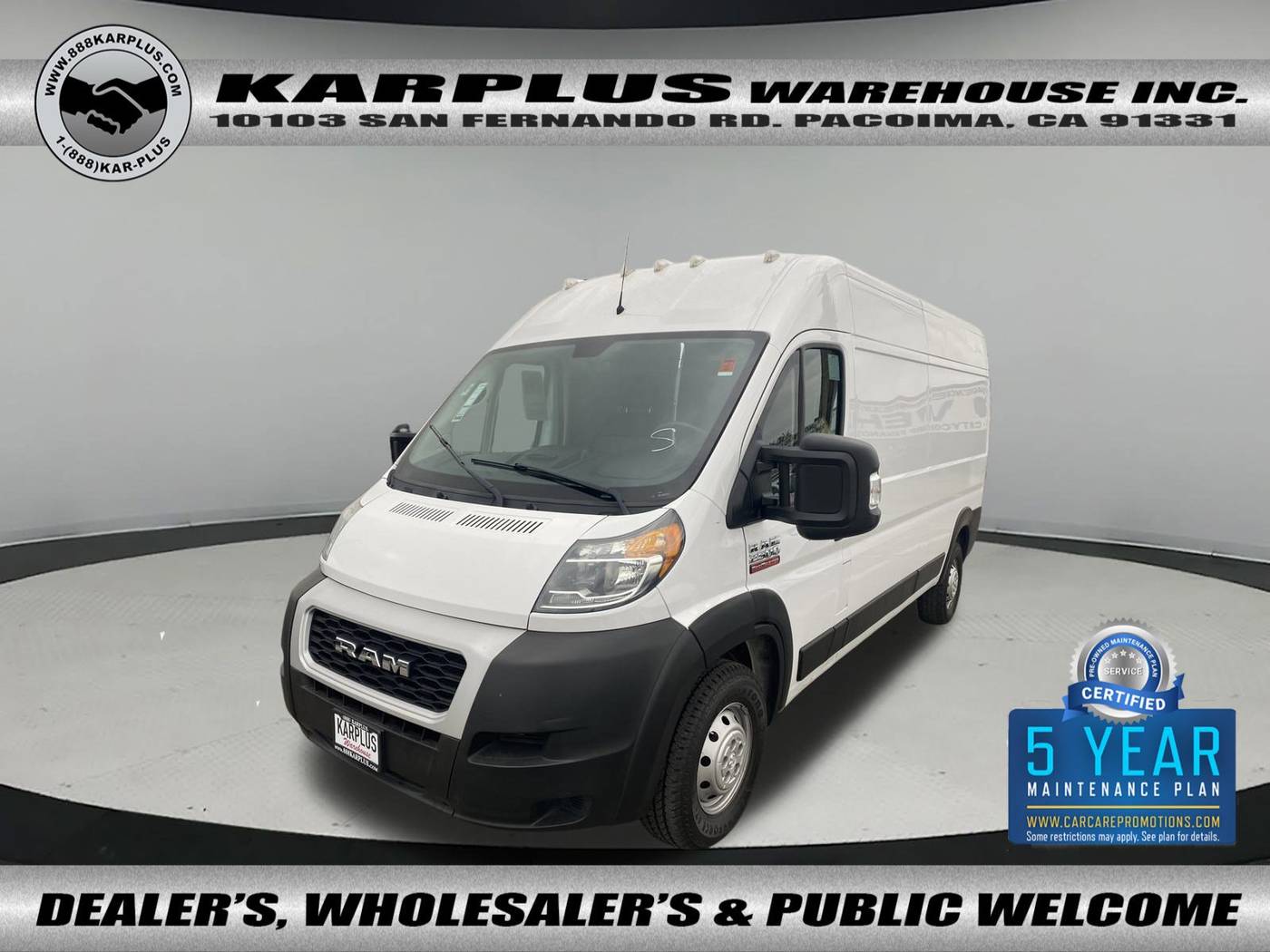 2021 Ram ProMaster Cargo Van 2500 — Cargo Van — 76,255 mi — Pacoima, CA