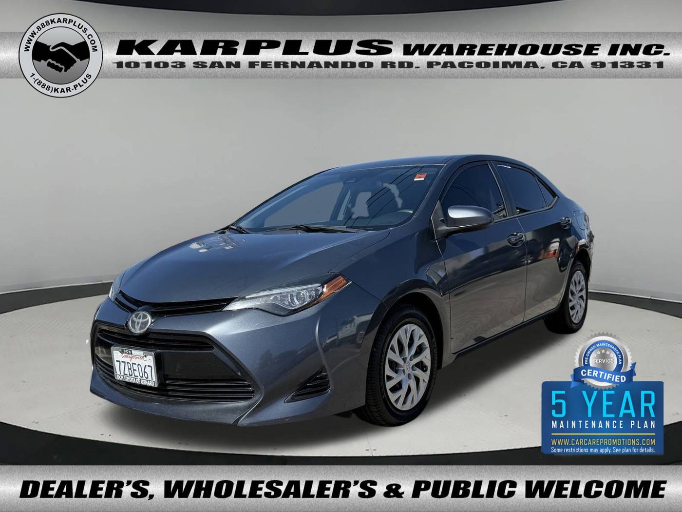 2017 Toyota Corolla LE — Sedan — 96,201 mi — Pacoima, CA