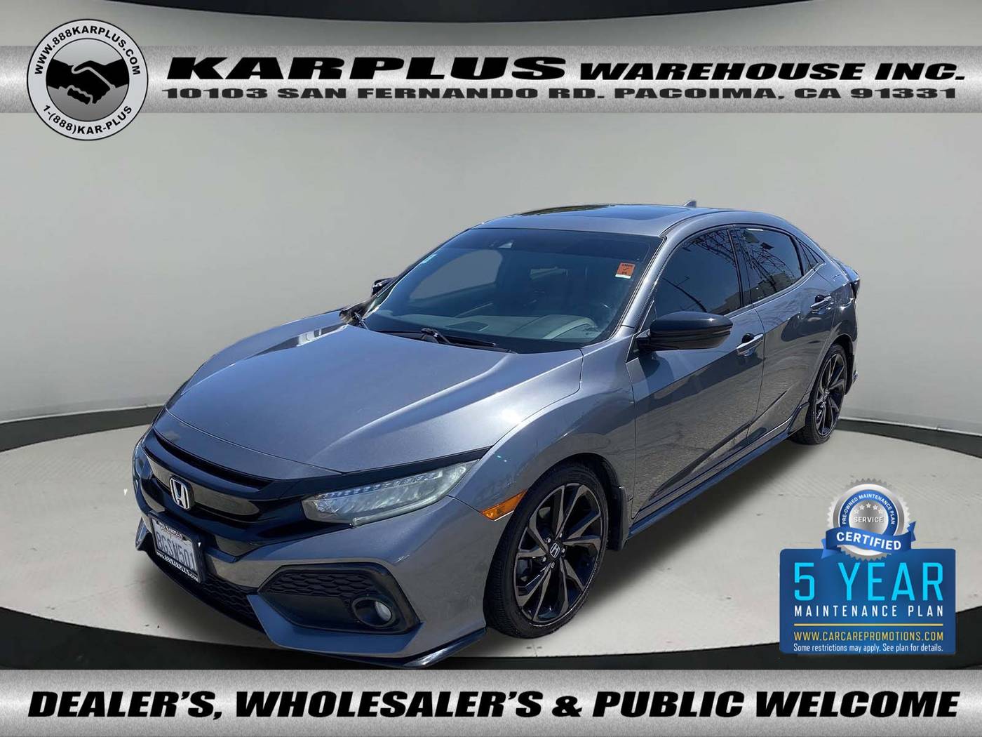 2019 Honda Civic Sport Touring — Hatchback — 89,192 mi — Pacoima, CA