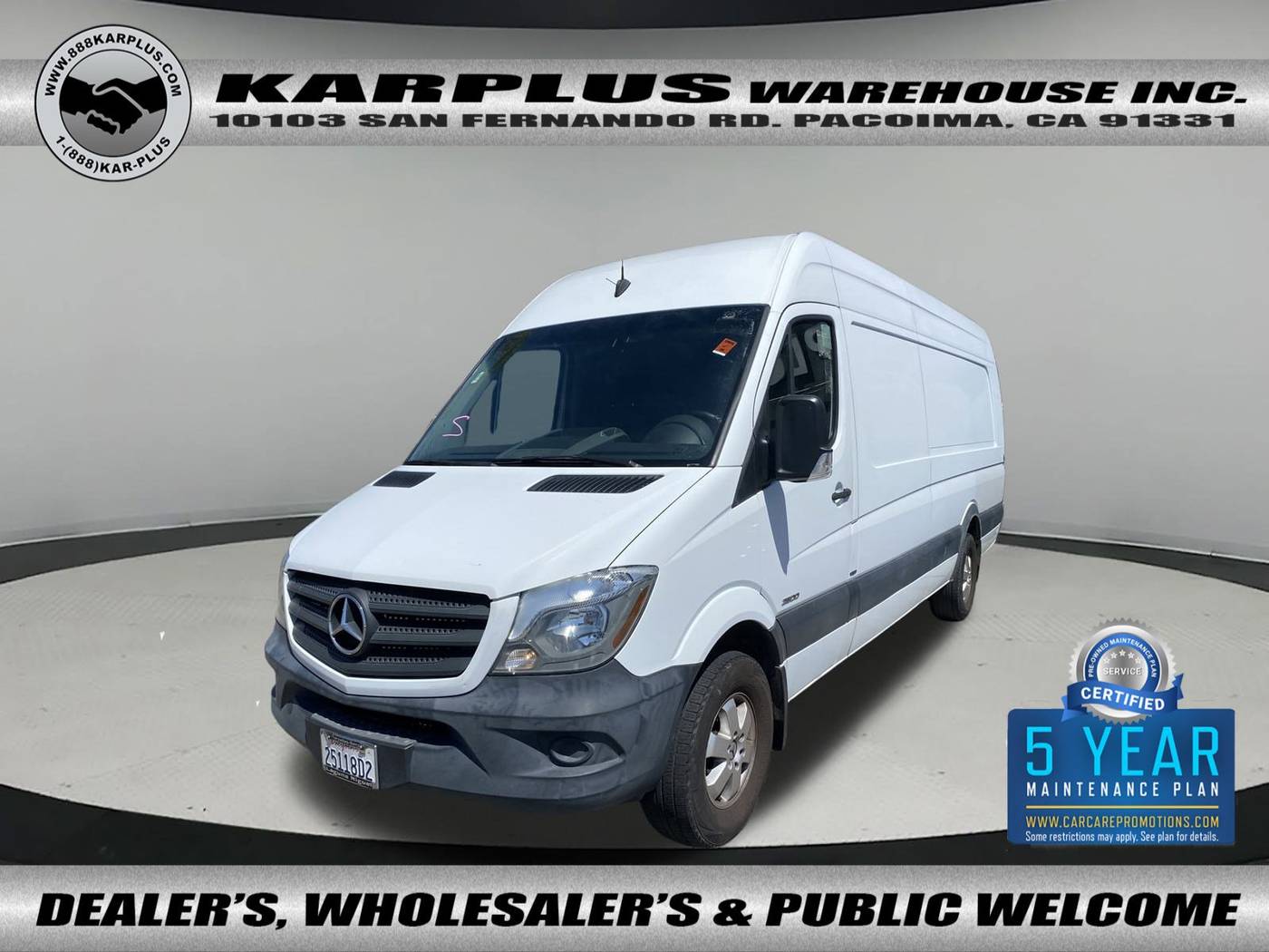 2016 Mercedes-Benz Sprinter Cargo Van 2500 — Cargo Van — 80,648 mi — Pacoima, CA