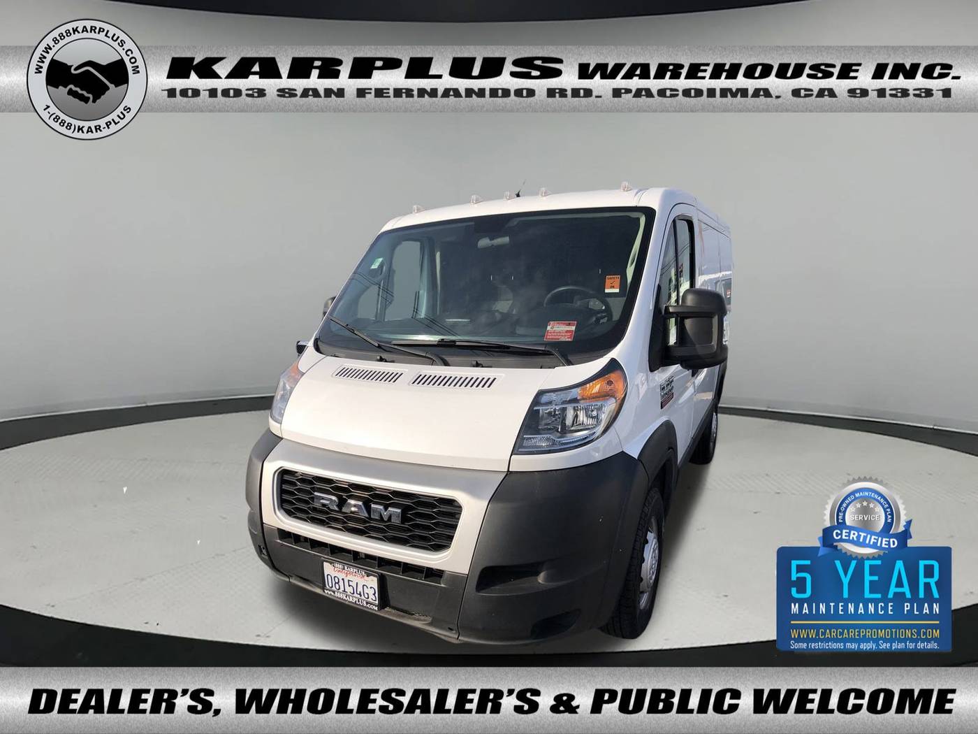 2021 Ram ProMaster Cargo Van 1500 — Cargo Van — 71,478 mi — Pacoima, CA