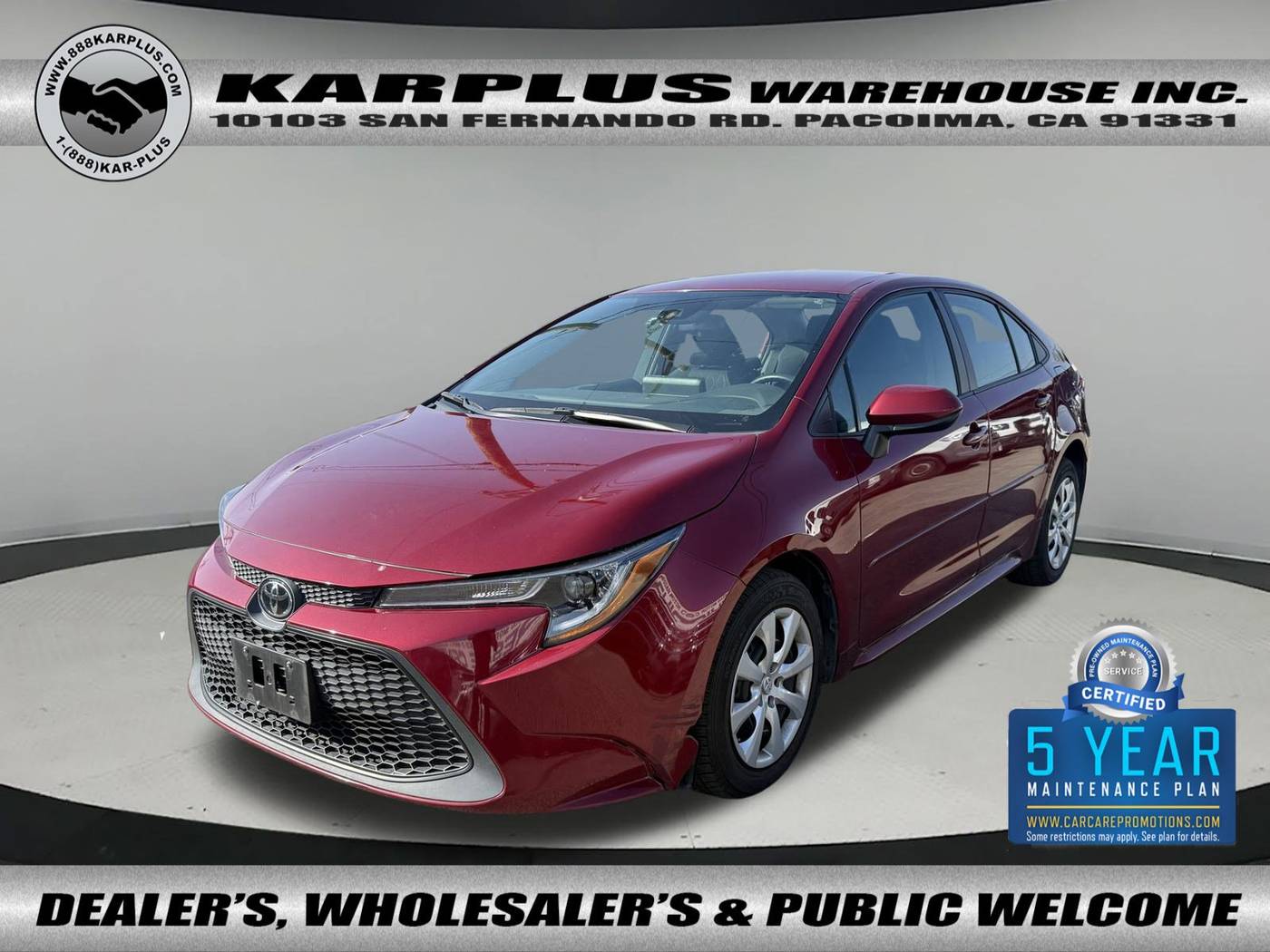 2022 Toyota Corolla LE — Sedan — 52,347 mi — Pacoima, CA
