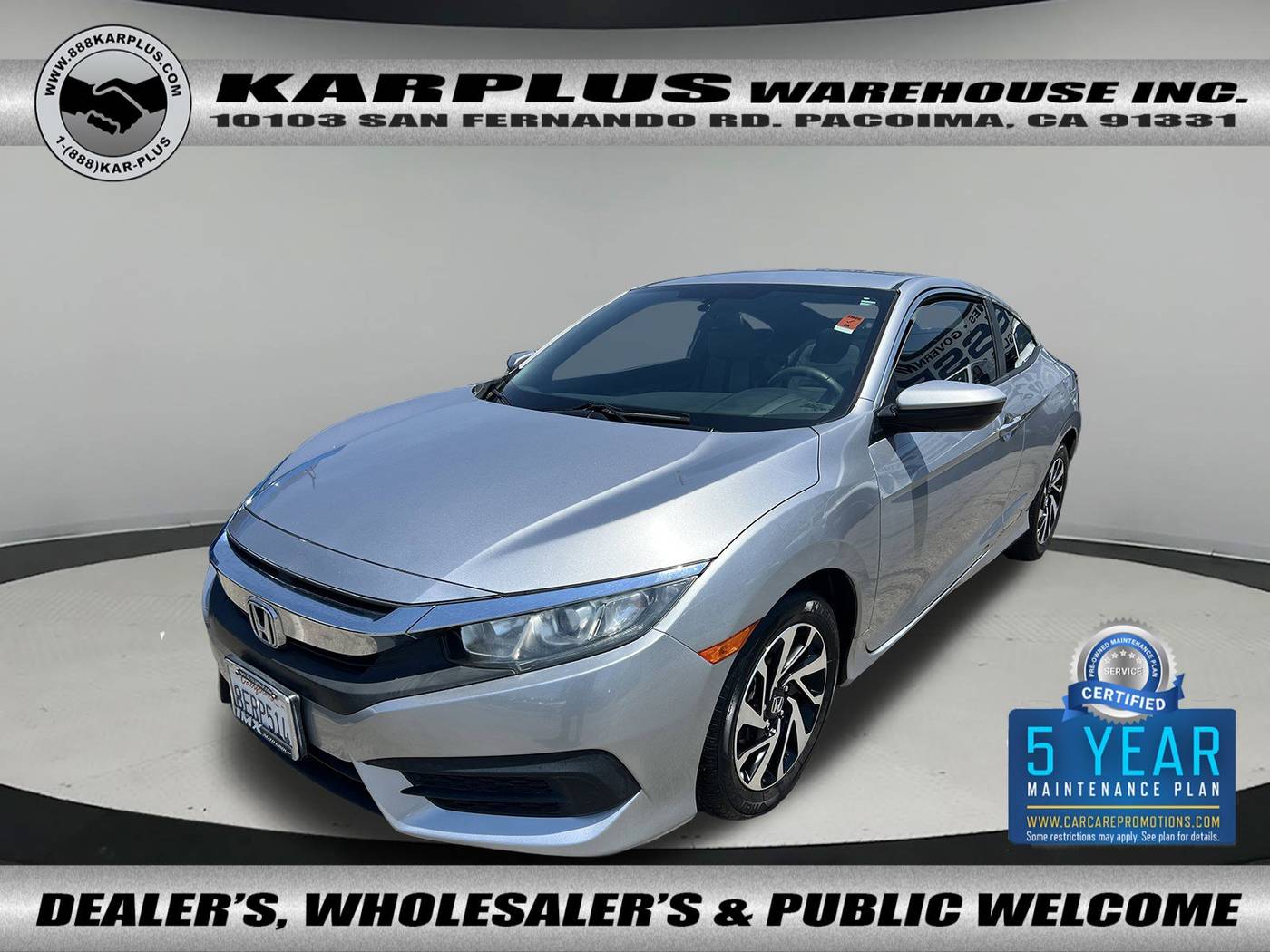 2018 Honda Civic LX — Coupe — 48,819 mi — Pacoima, CA