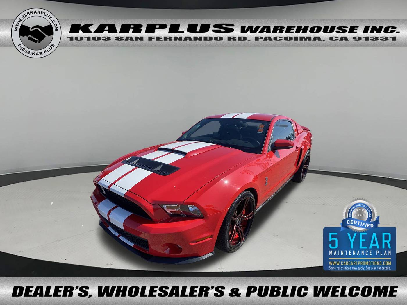 2010 Ford Mustang GT500 — Coupe — 51,504 mi — Pacoima, CA