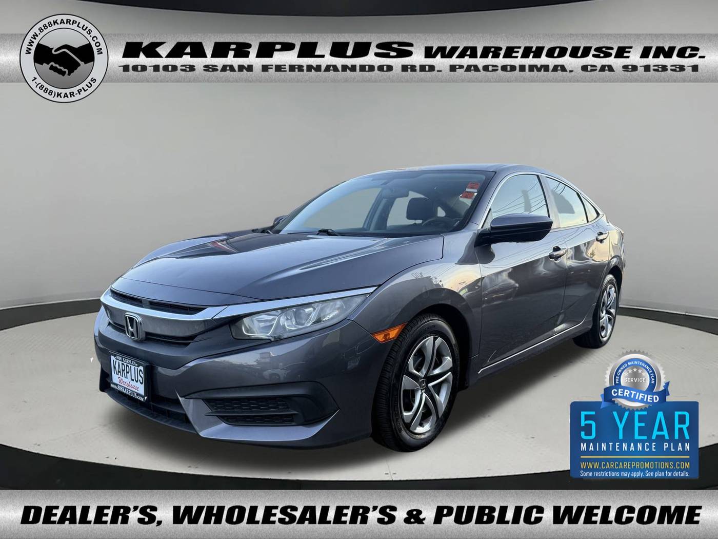 2017 Honda Civic LX — Sedan — 171,033 mi — Pacoima, CA