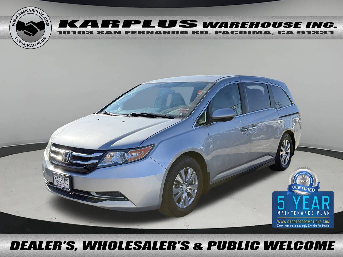 2016 Honda Odyssey SE — Minivan — 76,626 mi — Pacoima, CA