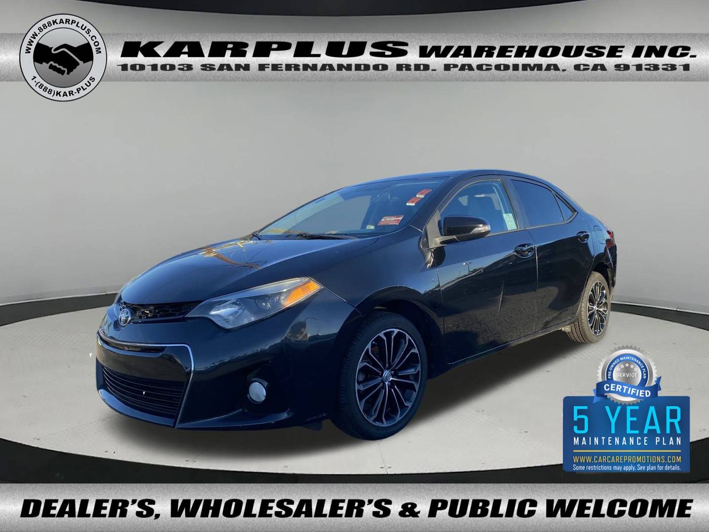 2016 Toyota Corolla S Plus — Sedan — 118,991 mi — Pacoima, CA