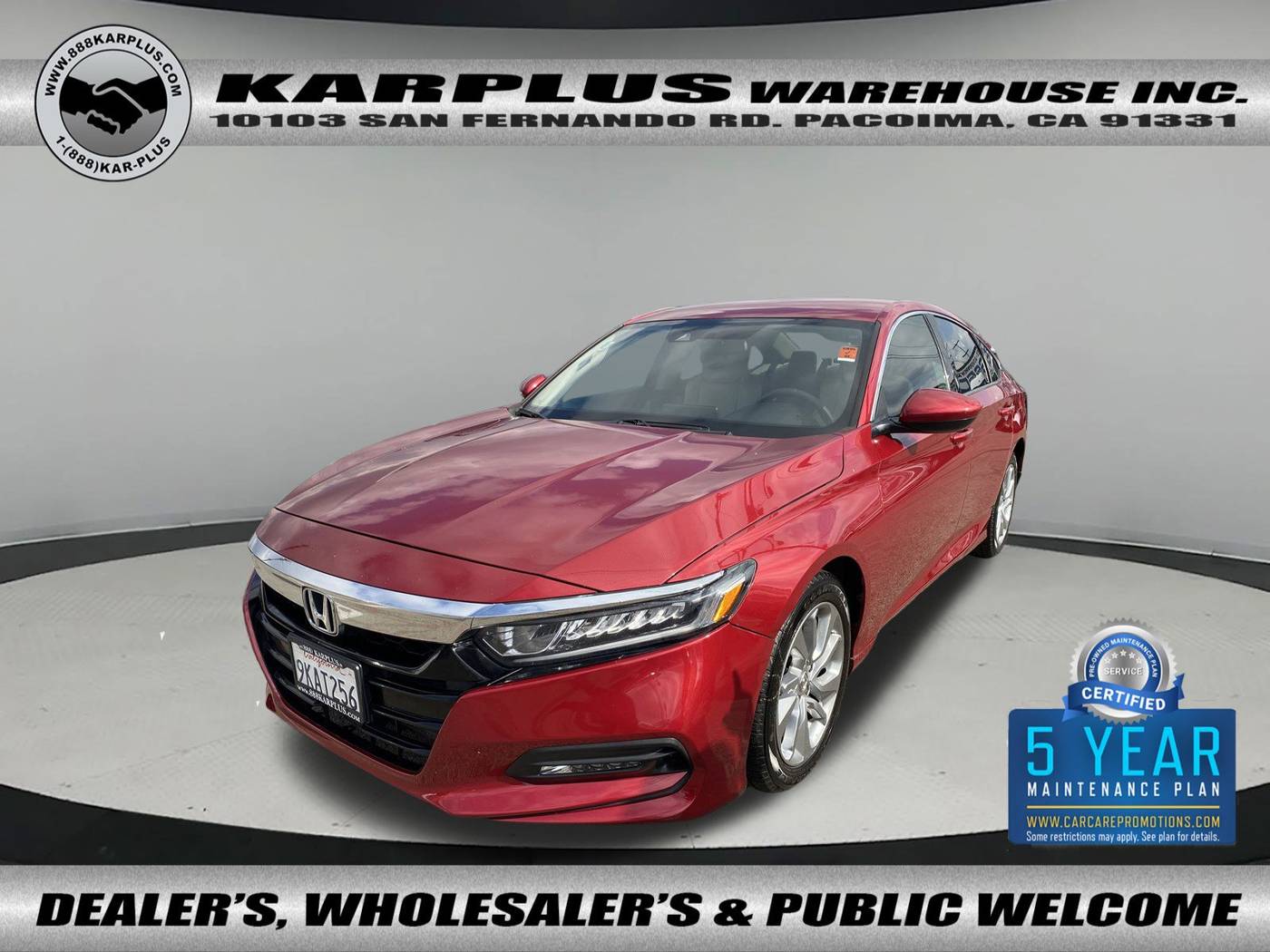 2020 Honda Accord LX — Sedan — 74,330 mi — Pacoima, CA