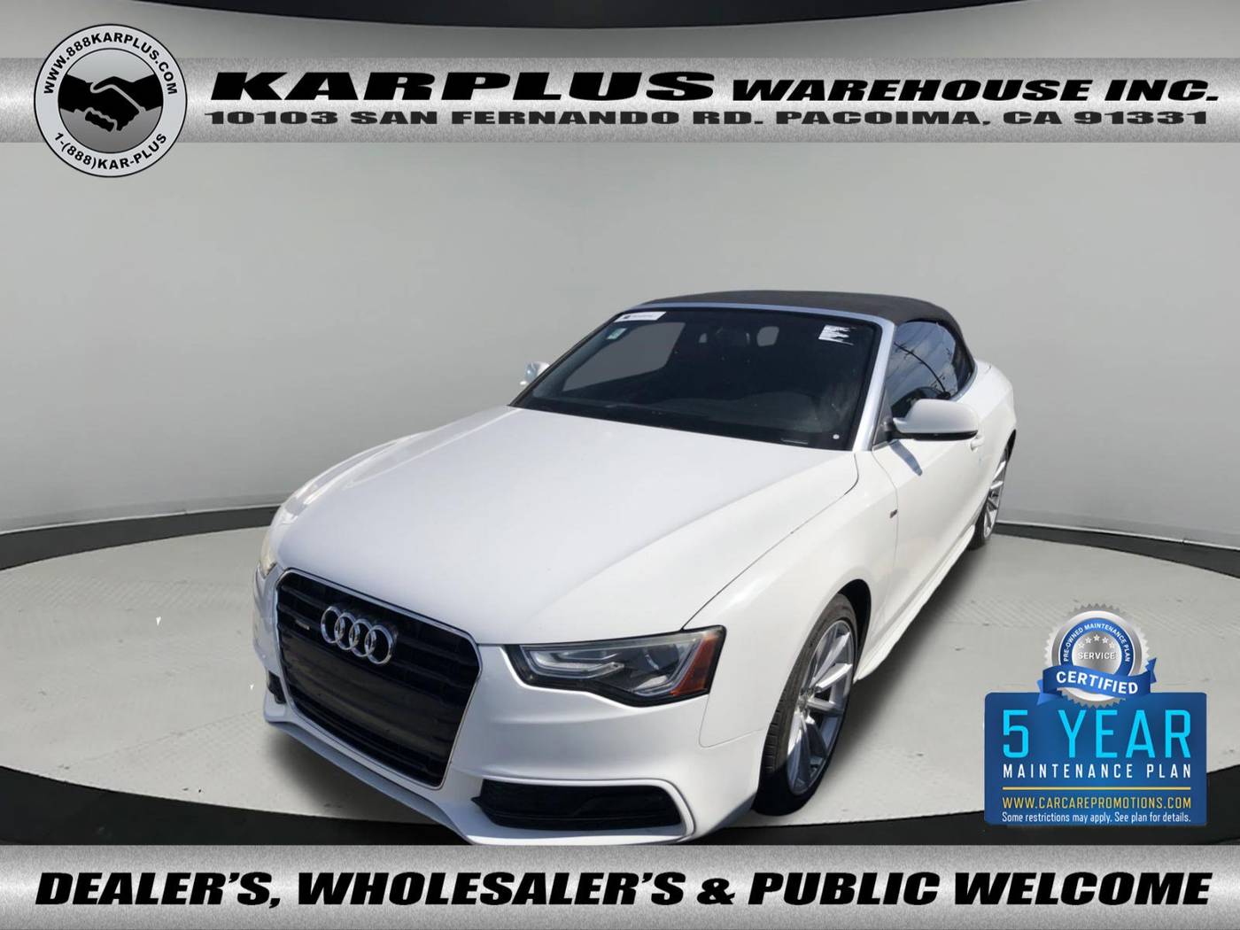 2016 Audi A5 Premium — Convertible — 111,101 mi — Pacoima, CA
