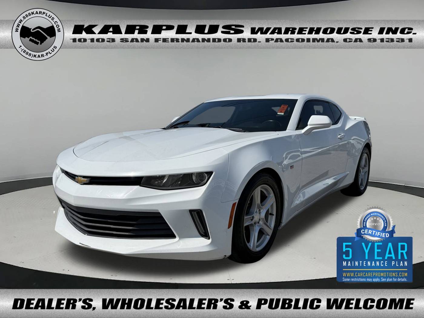 2017 Chevrolet Camaro 1LT — Coupe — 123,186 mi — Pacoima, CA