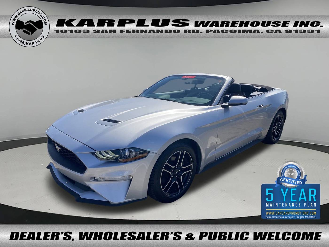 2019 Ford Mustang EcoBoost Premium — Convertible — 63,634 mi — Pacoima, CA