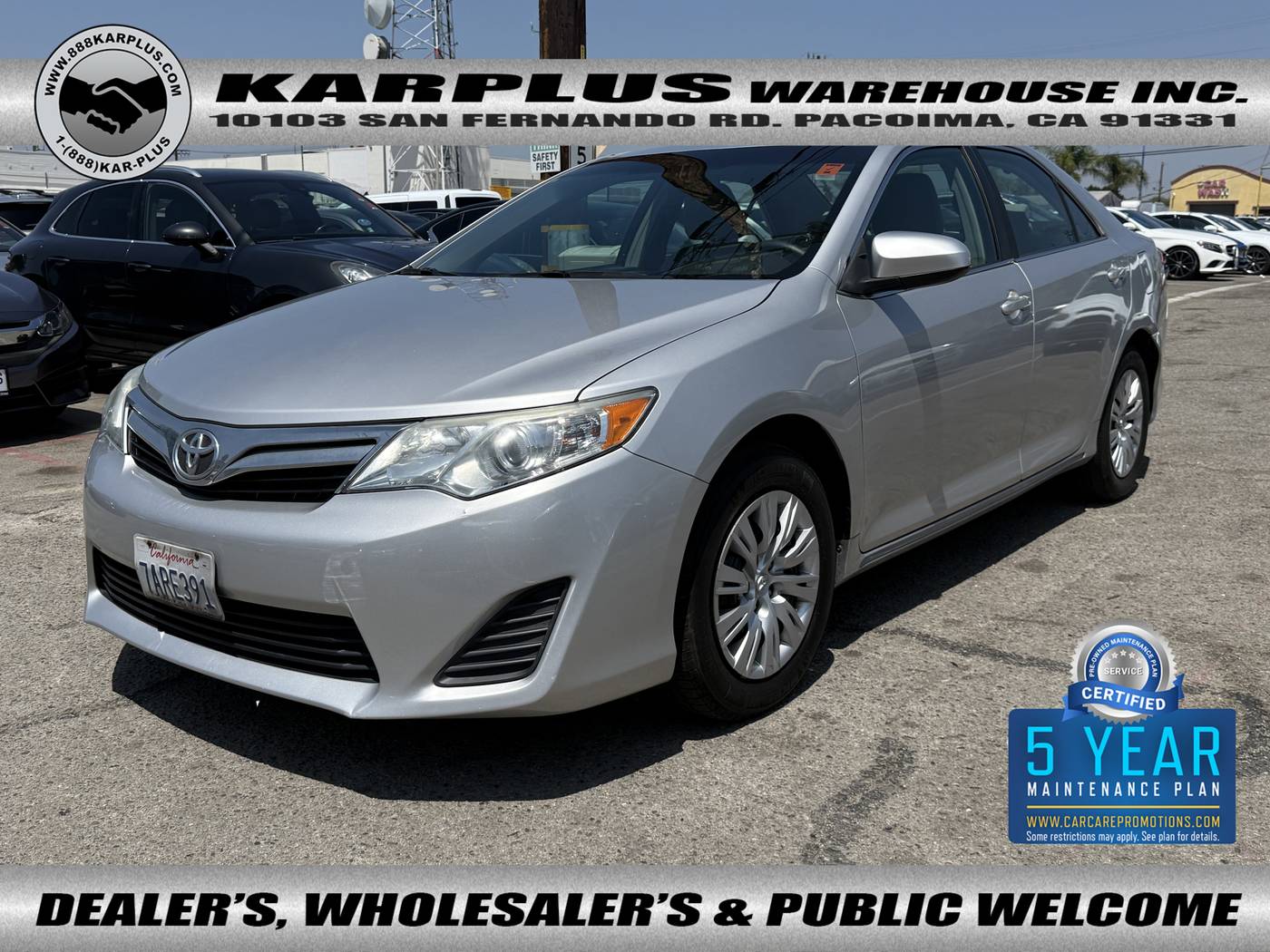 2013 Toyota Camry L — Sedan — 67,248 mi — Pacoima, CA