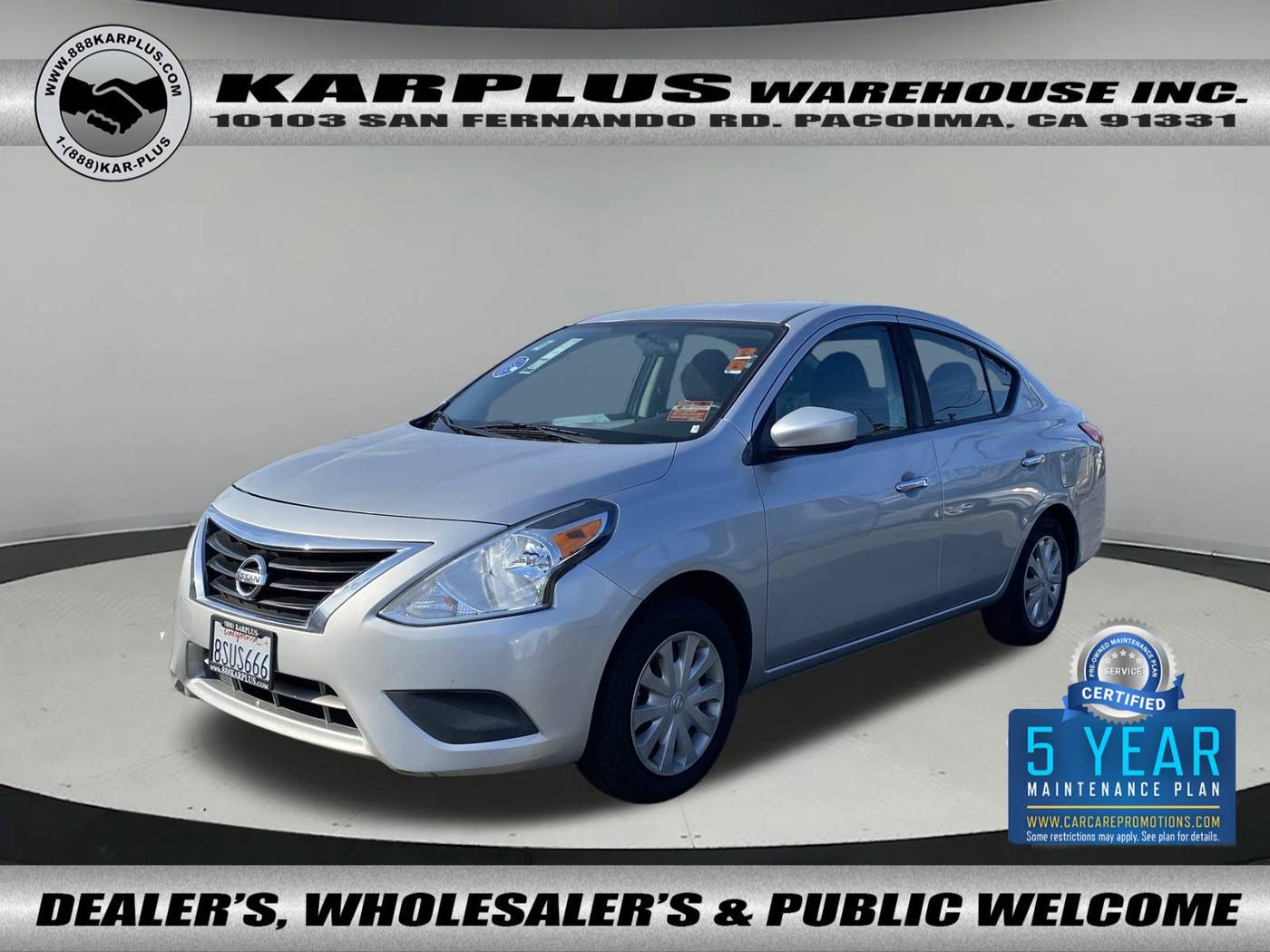 2018 Nissan Versa SV — Sedan — 114,051 mi — Pacoima, CA