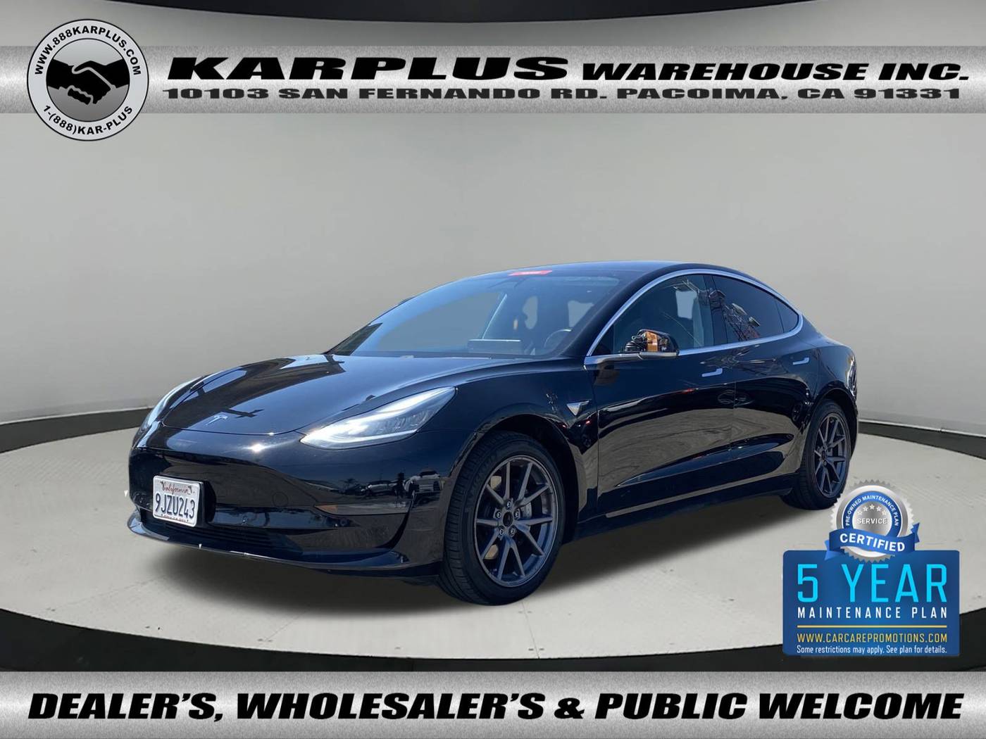 2018 Tesla Model 3 Long Range — Sedan — 75,032 mi — Pacoima, CA