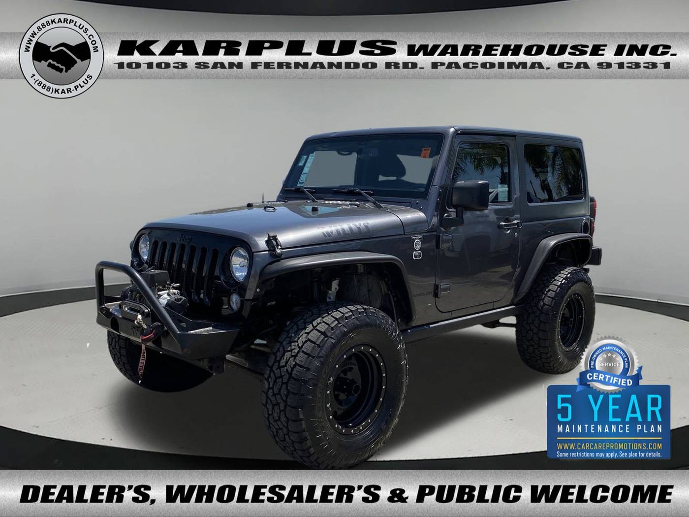 2016 Jeep Wrangler Willys Wheeler — SUV — 66,045 mi — Pacoima, CA