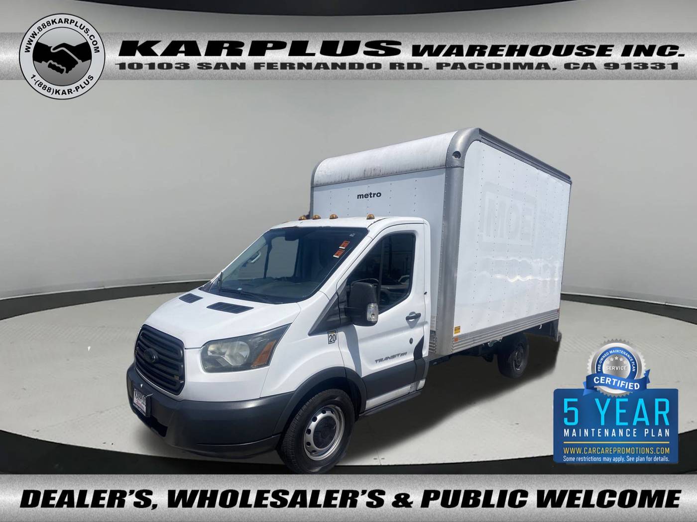 2015 Ford Transit Chassis T-350 — Chassis Cab Truck — 75,727 mi — Pacoima, CA