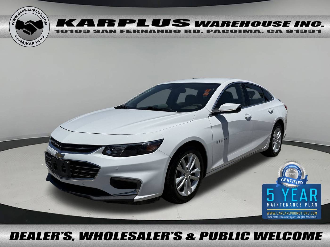 2018 Chevrolet Malibu LT — Sedan — 76,124 mi — Pacoima, CA