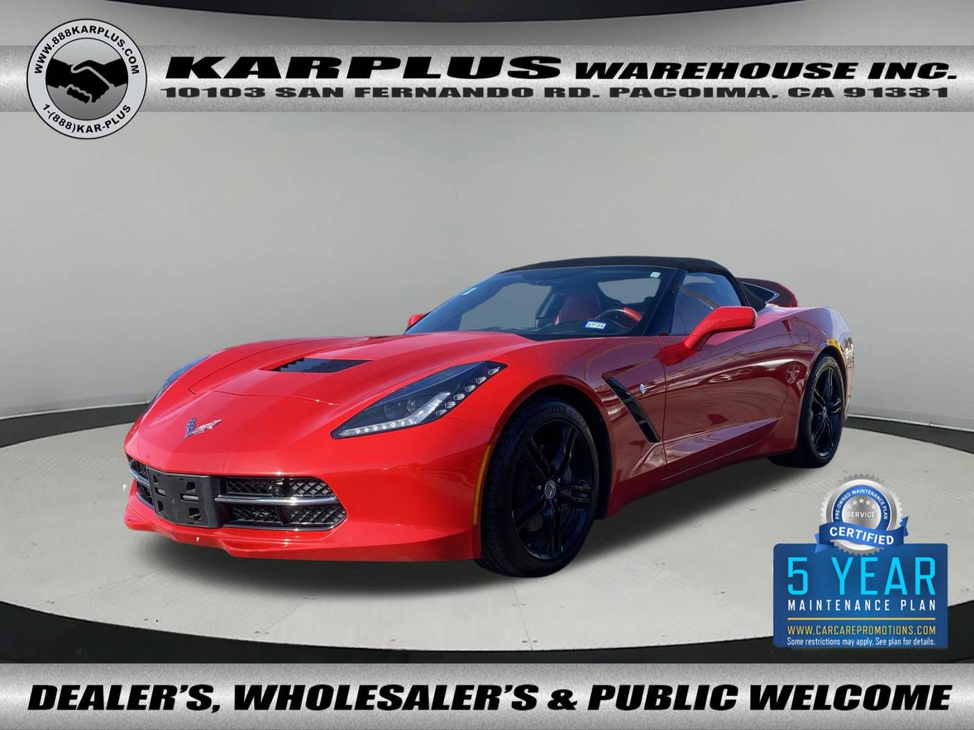 2017 Chevrolet Corvette 3LT — Convertible — 81,013 mi — Pacoima, CA