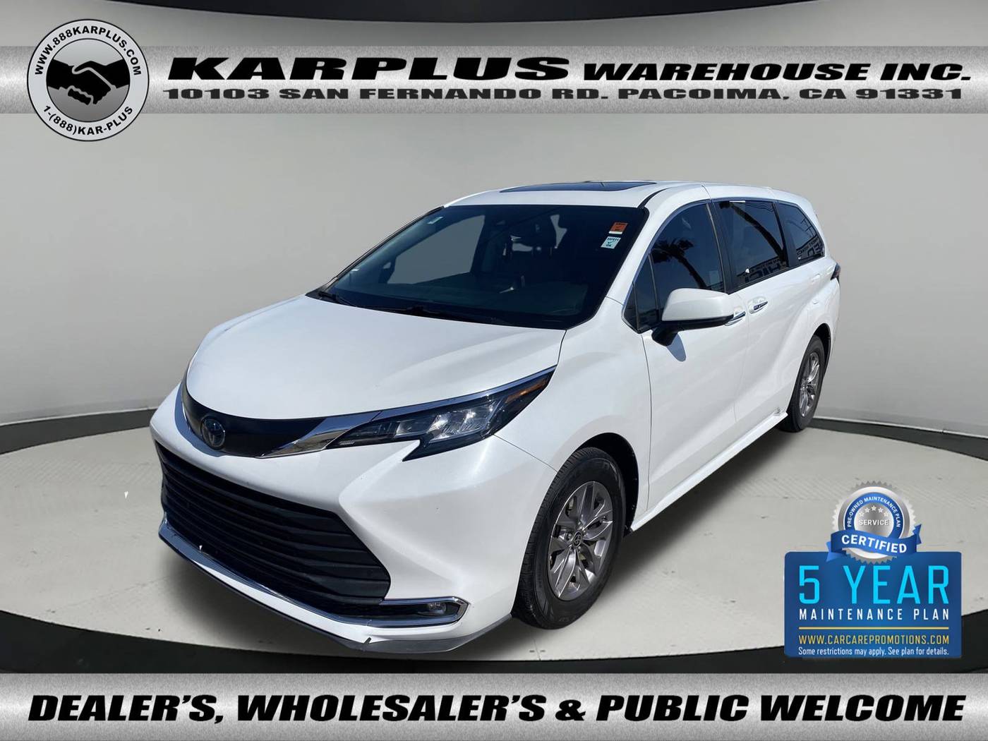 2022 Toyota Sienna XLE — Minivan — 95,413 mi — Pacoima, CA