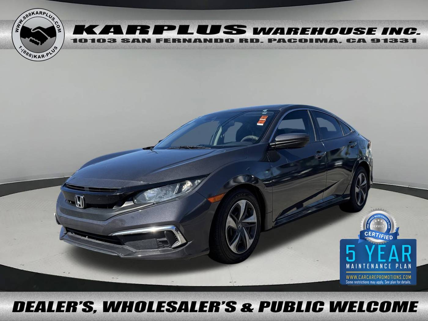 2020 Honda Civic LX — Sedan — 93,397 mi — Pacoima, CA