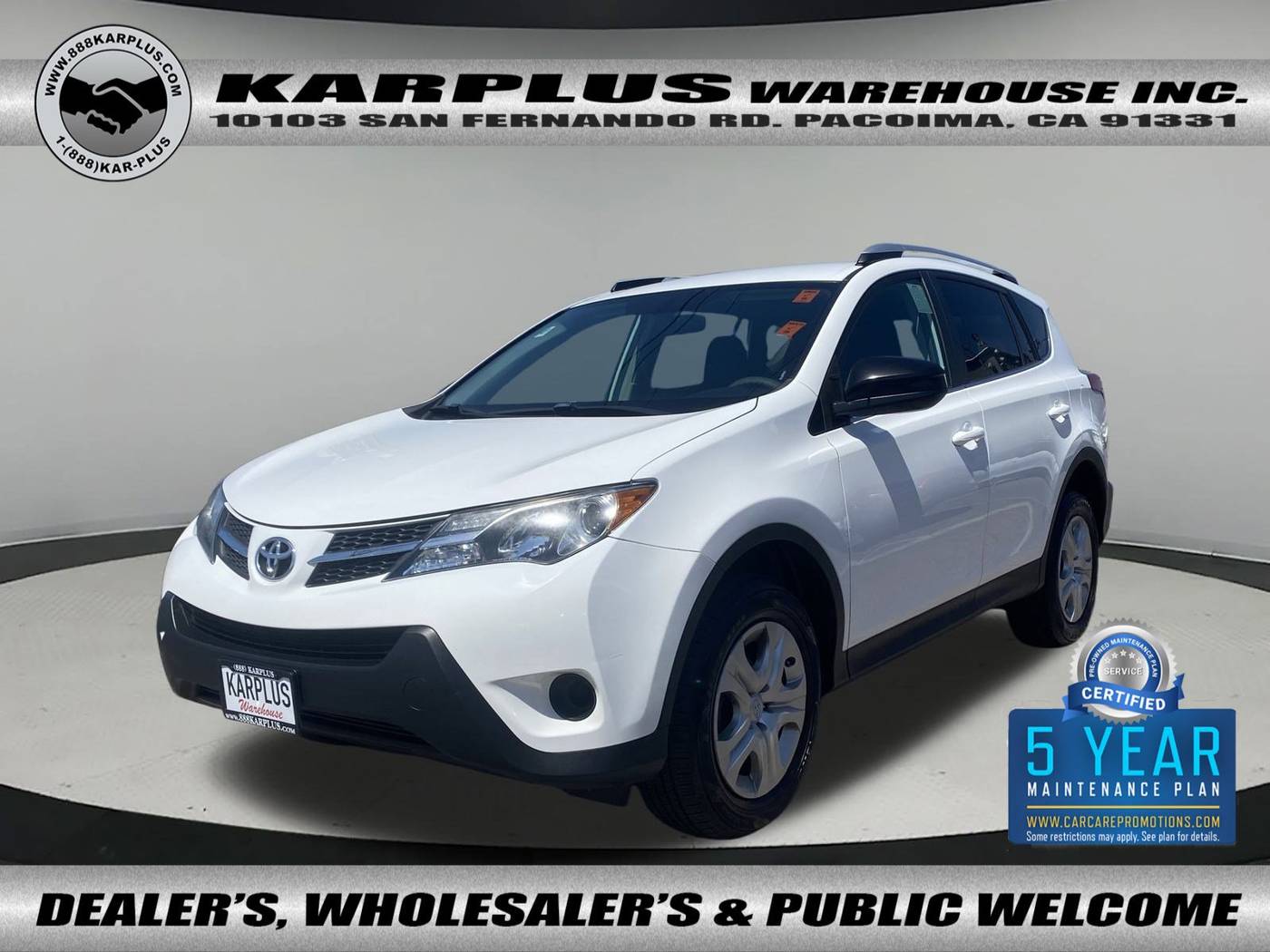 2014 Toyota RAV4 LE — SUV — 104,243 mi — Pacoima, CA