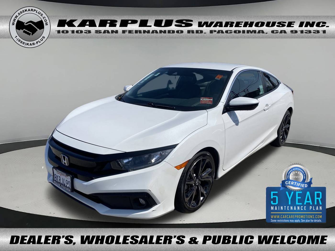 2019 Honda Civic Sport — Coupe — 24,481 mi — Pacoima, CA