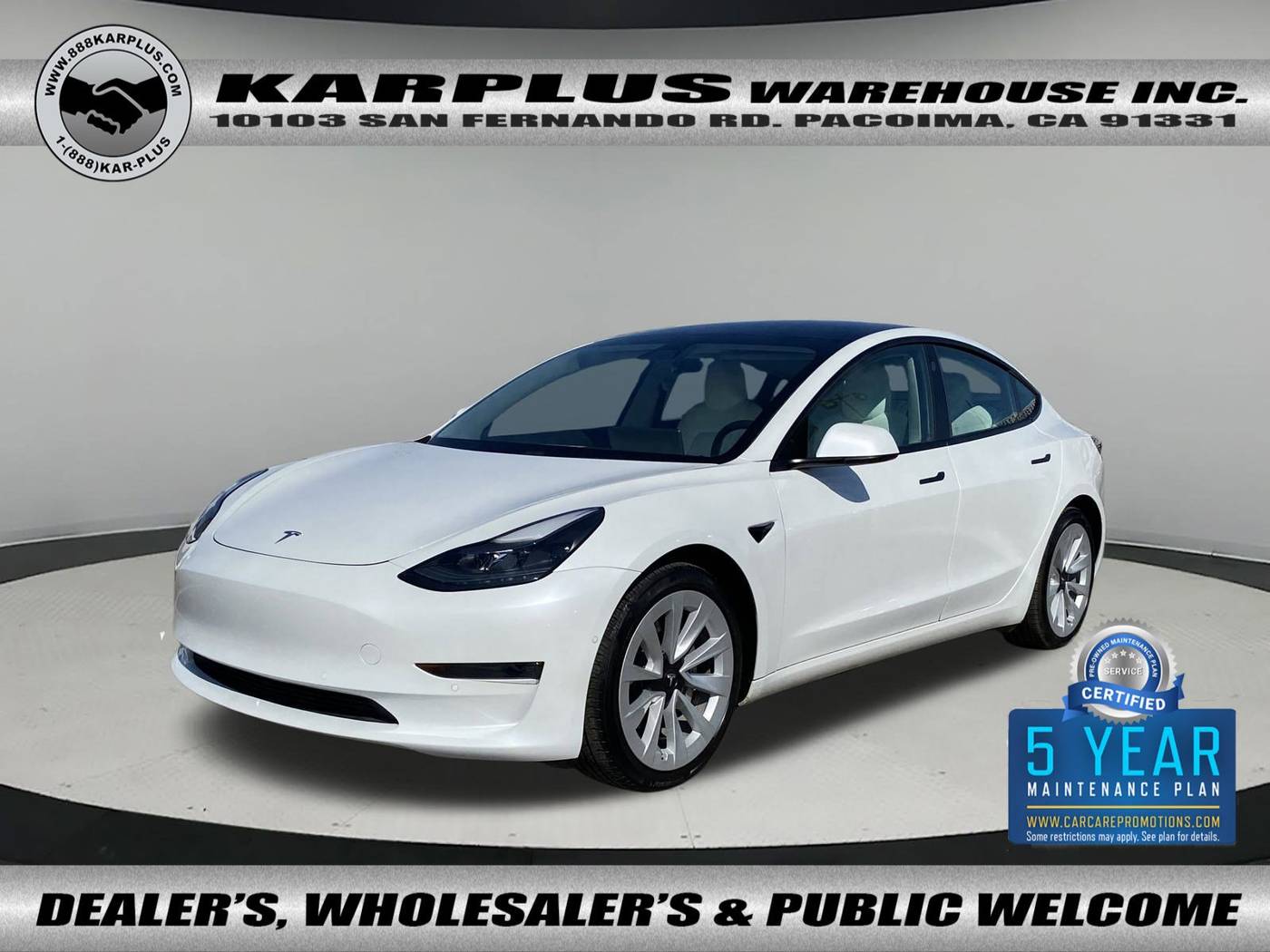 2021 Tesla Model 3 Standard Range Plus — Sedan — 21,925 mi — Pacoima, CA