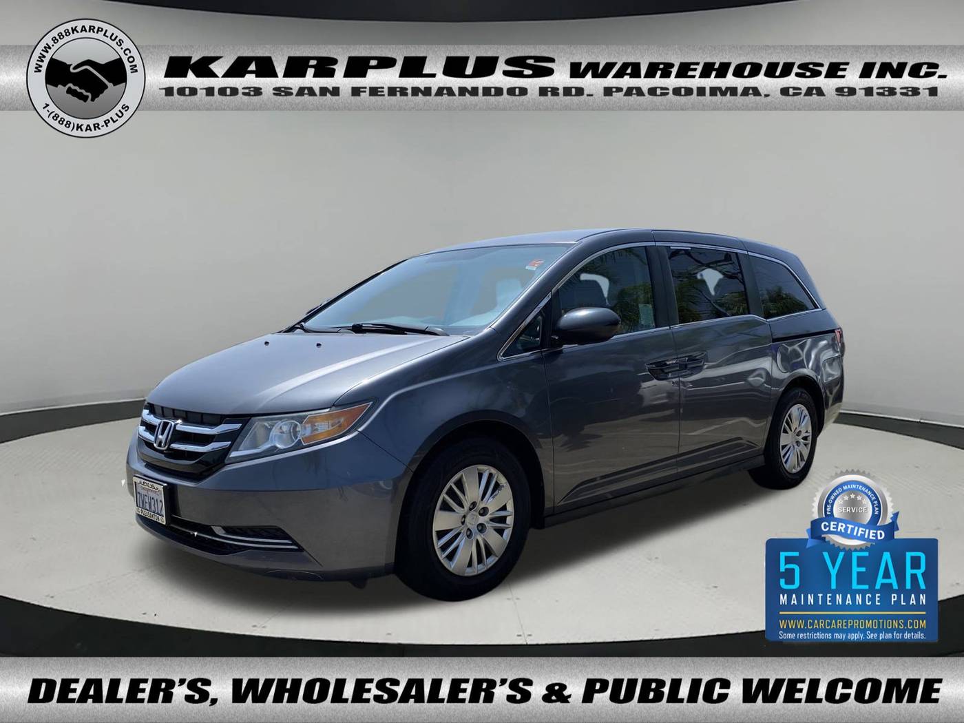 2016 Honda Odyssey LX — Minivan — 67,094 mi — Pacoima, CA