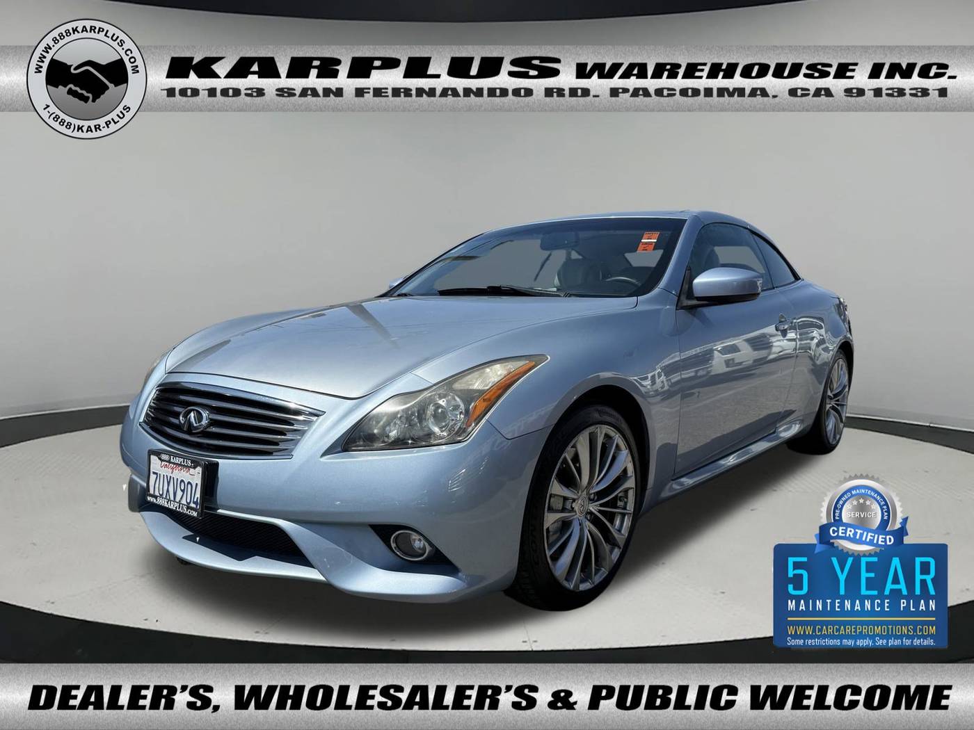 2012 INFINITI G G37 — Convertible — 89,690 mi — Pacoima, CA