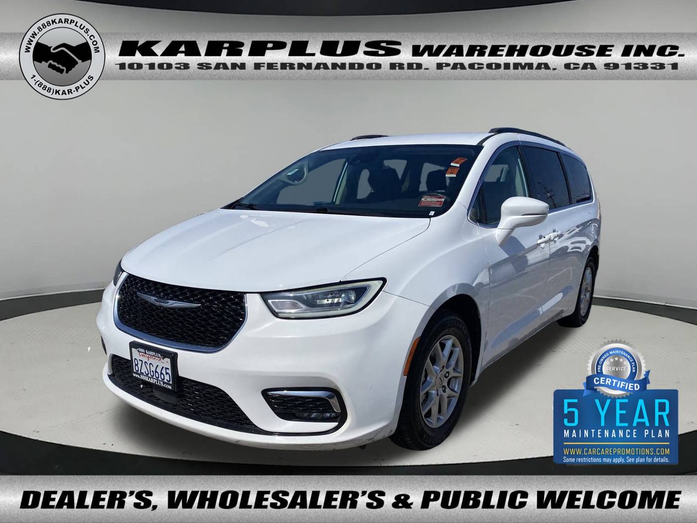 2022 Chrysler Pacifica Touring L — Minivan — 77,839 mi — Pacoima, CA