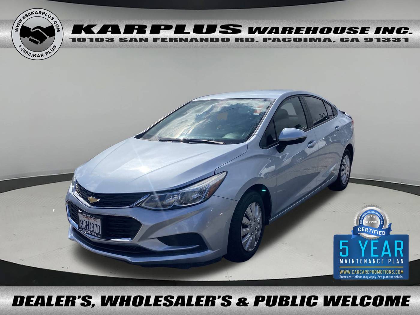 2018 Chevrolet Cruze LS — Sedan — 79,908 mi — Pacoima, CA