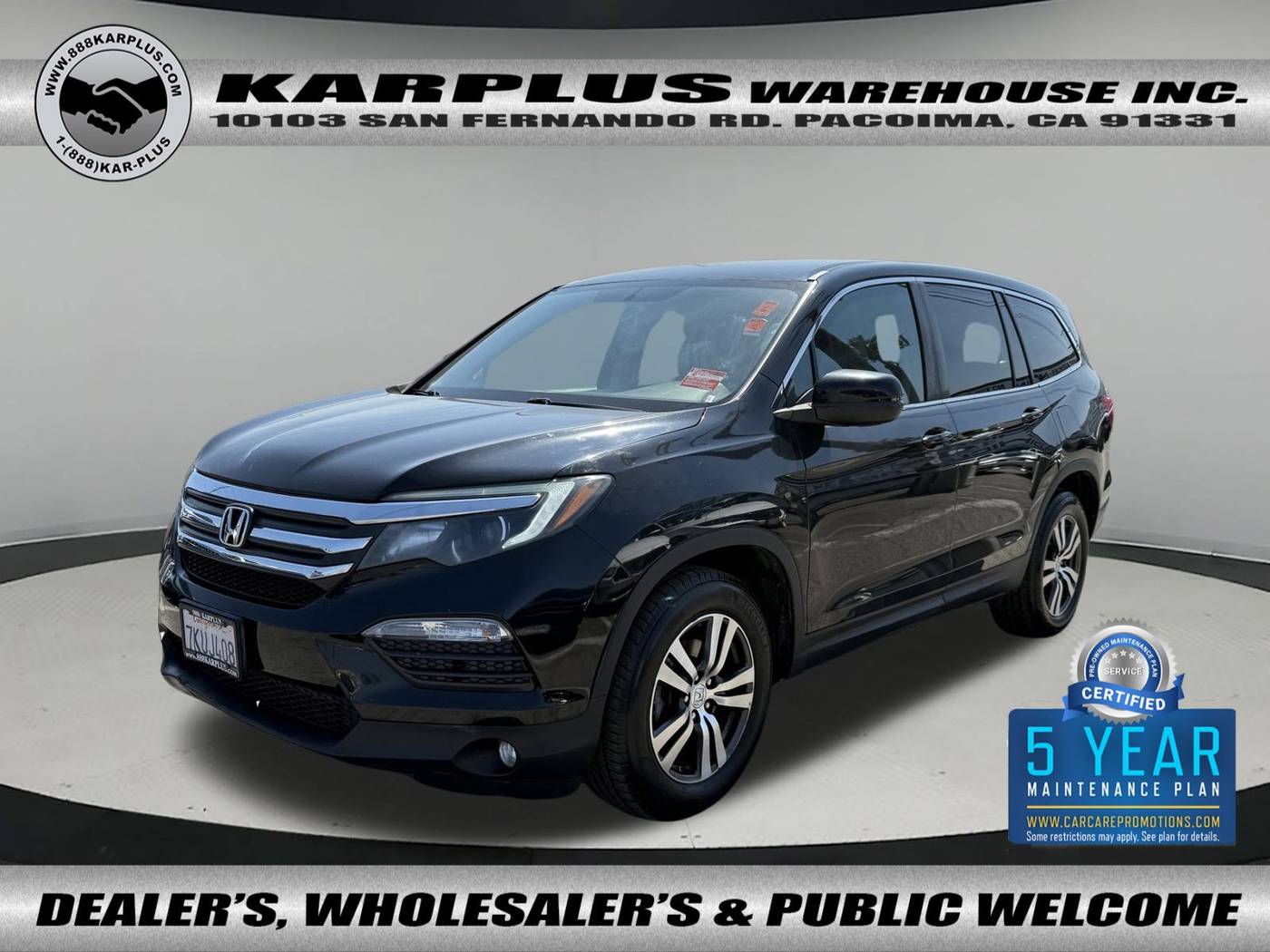 2016 Honda Pilot EX — SUV — 161,175 mi — Pacoima, CA