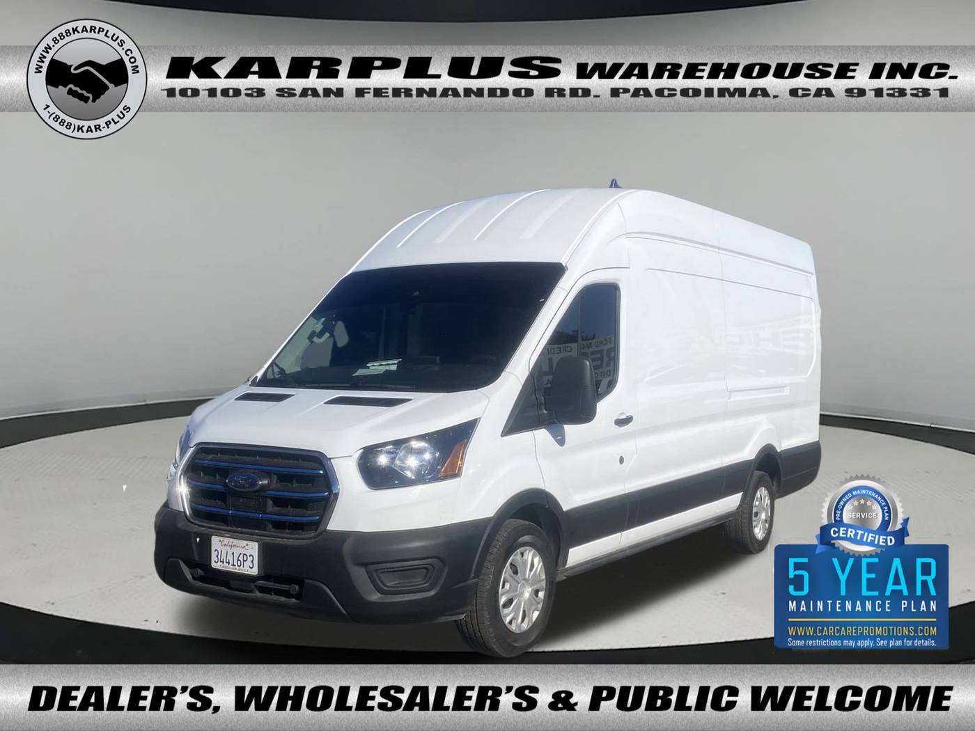 2022 Ford E-Transit Cargo Van T-350 — Cargo Van — 30,276 mi — Pacoima, CA