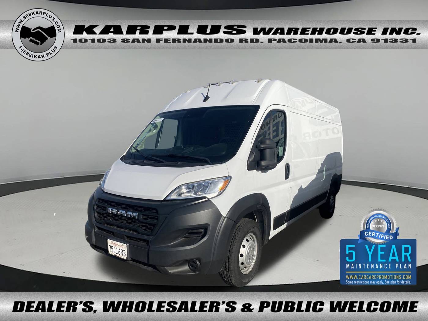 2023 Ram ProMaster Cargo Van 2500 — Cargo Van — 65,446 mi — Pacoima, CA