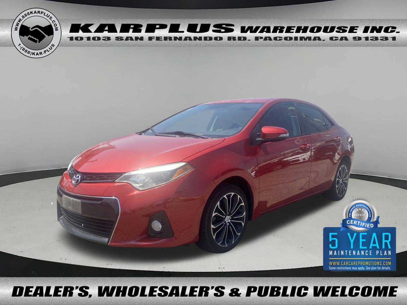 2014 Toyota Corolla L — Sedan — 95,723 mi — Pacoima, CA
