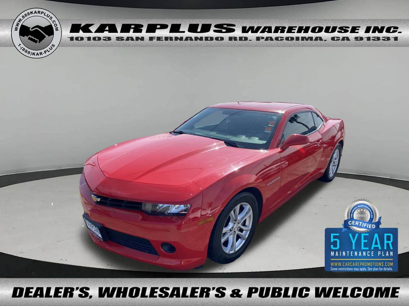 2015 Chevrolet Camaro 1LT — Coupe — 81,951 mi — Pacoima, CA