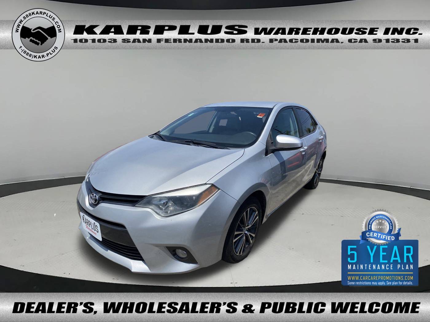 2016 Toyota Corolla LE Plus — Sedan — 68,572 mi — Pacoima, CA