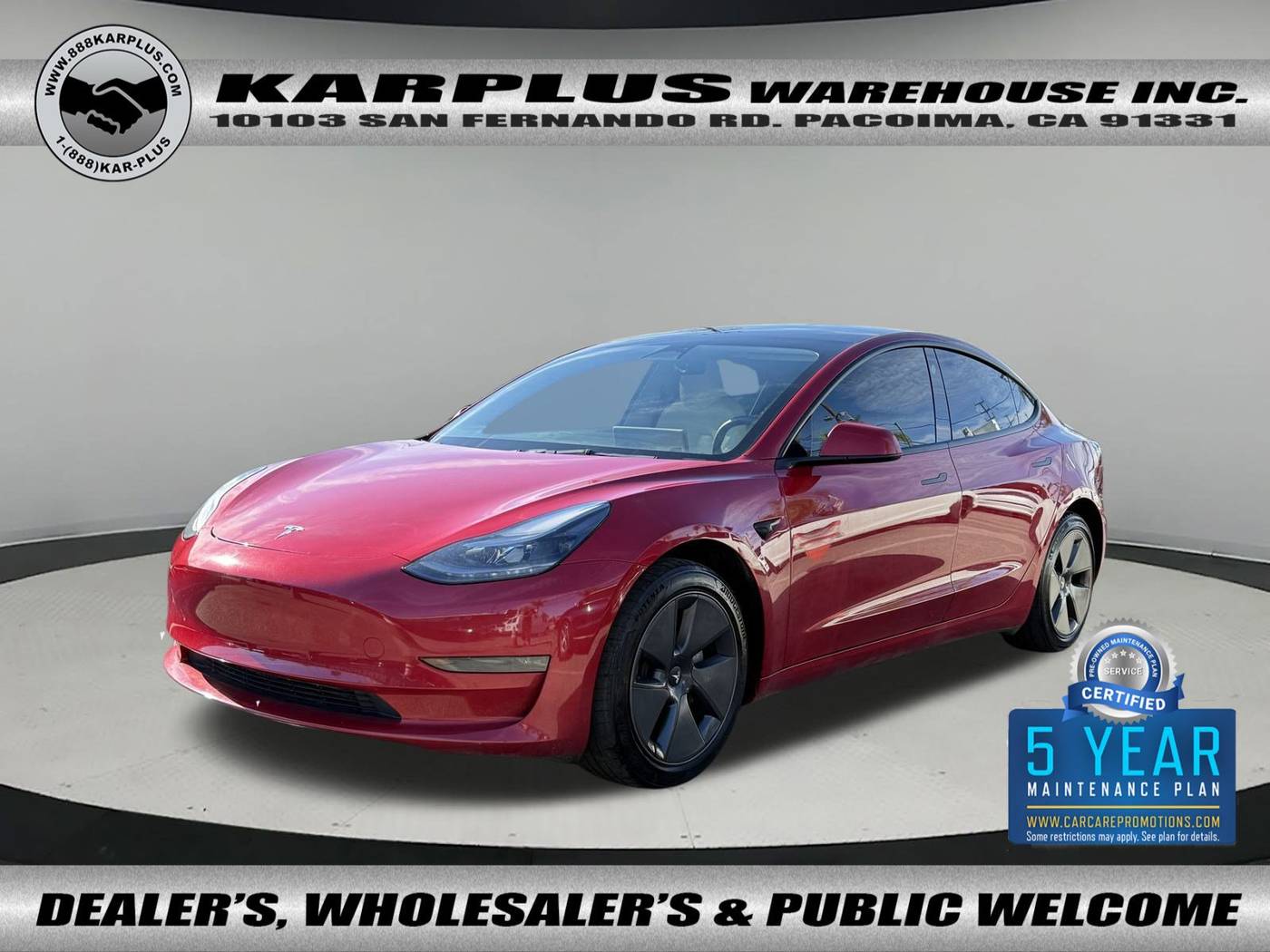 2023 Tesla Model 3 Model 3 — Sedan — 55,616 mi — Pacoima, CA