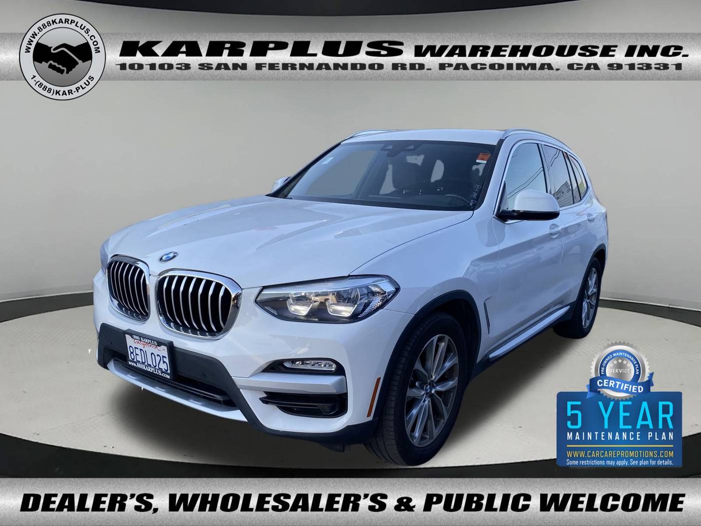 2019 BMW X3 30i — SUV — 75,347 mi — Pacoima, CA
