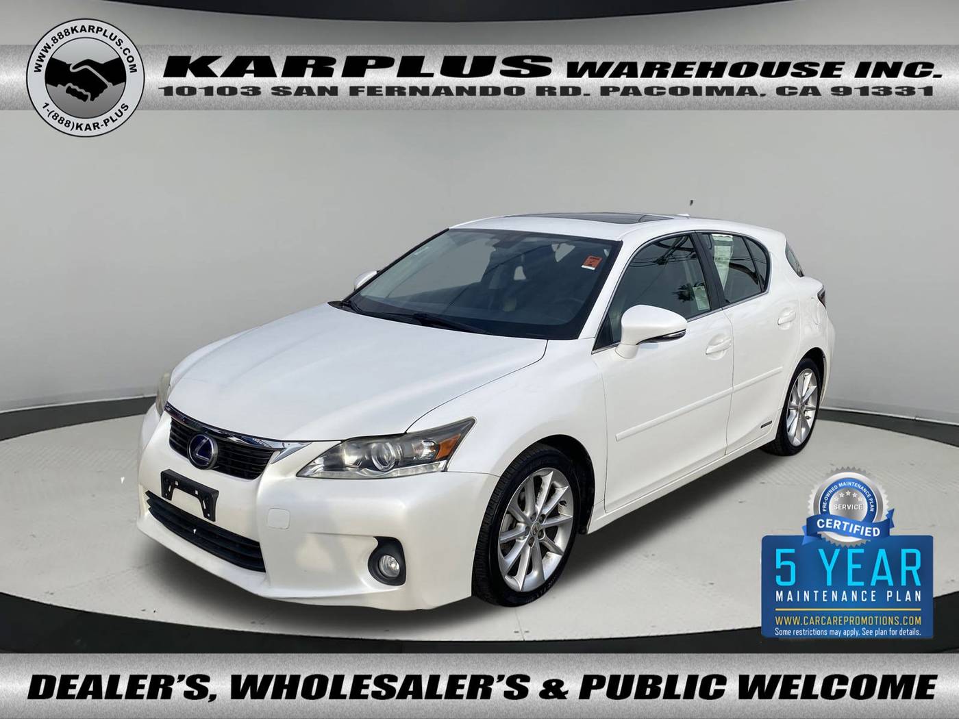 2012 Lexus CT CT 200h — Hatchback — 108,687 mi — Pacoima, CA