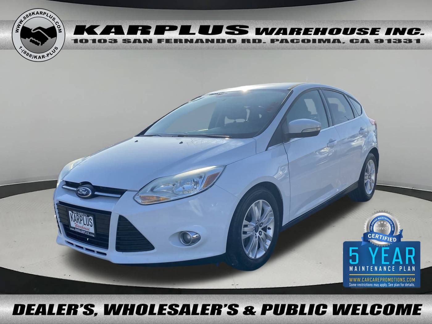 2012 Ford Focus SEL — Hatchback — 143,307 mi — Pacoima, CA