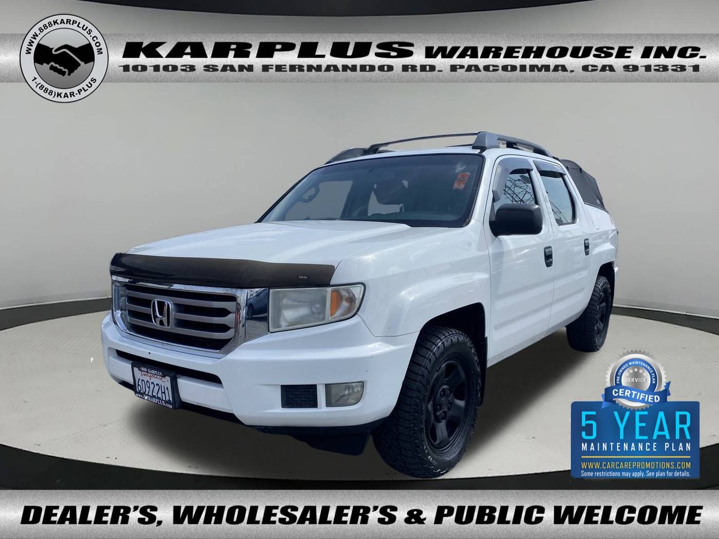 2013 Honda Ridgeline RT — Pickup Truck — 89,202 mi — Pacoima, CA