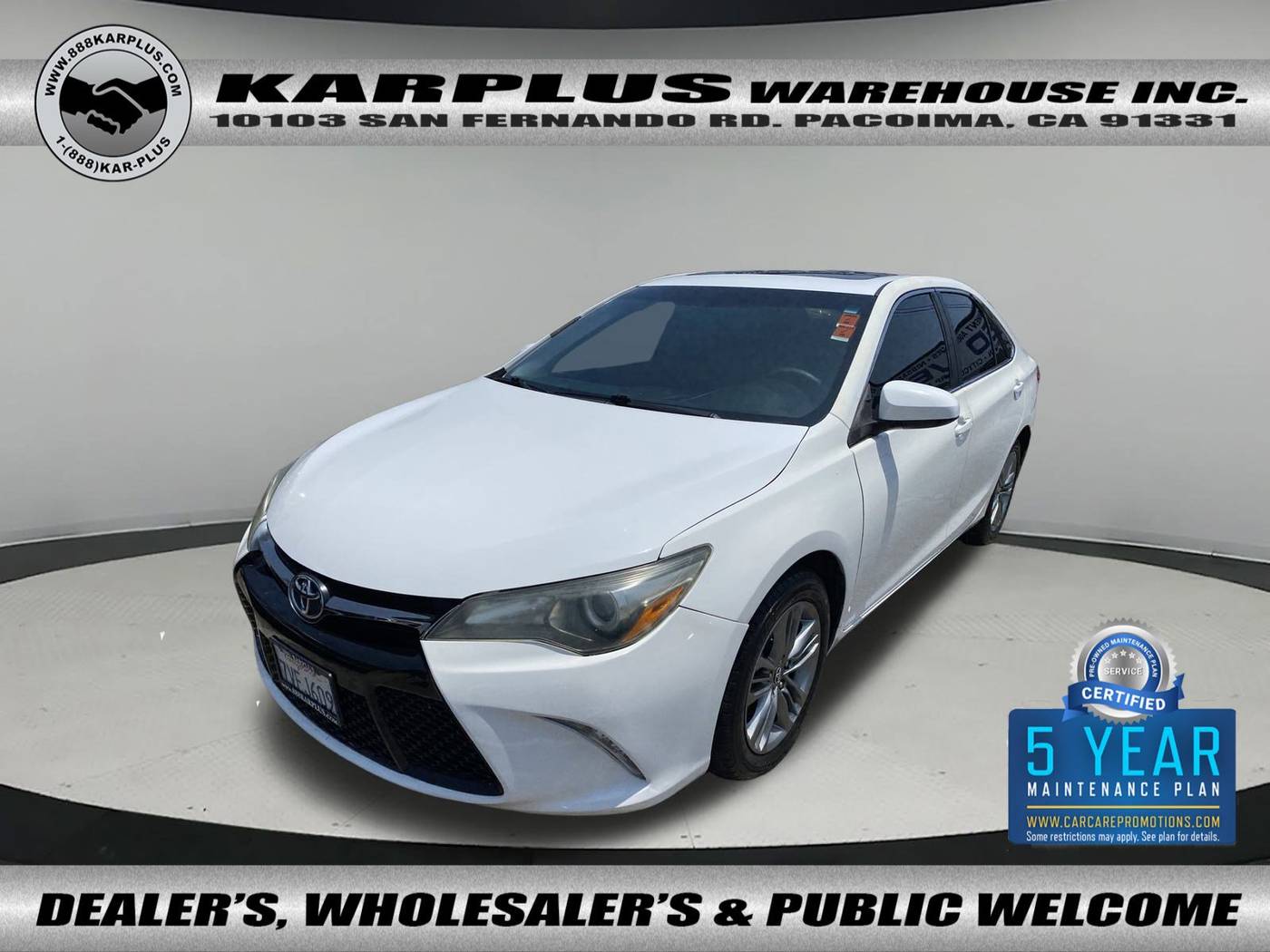 2016 Toyota Camry SE — Sedan — 75,861 mi — Pacoima, CA