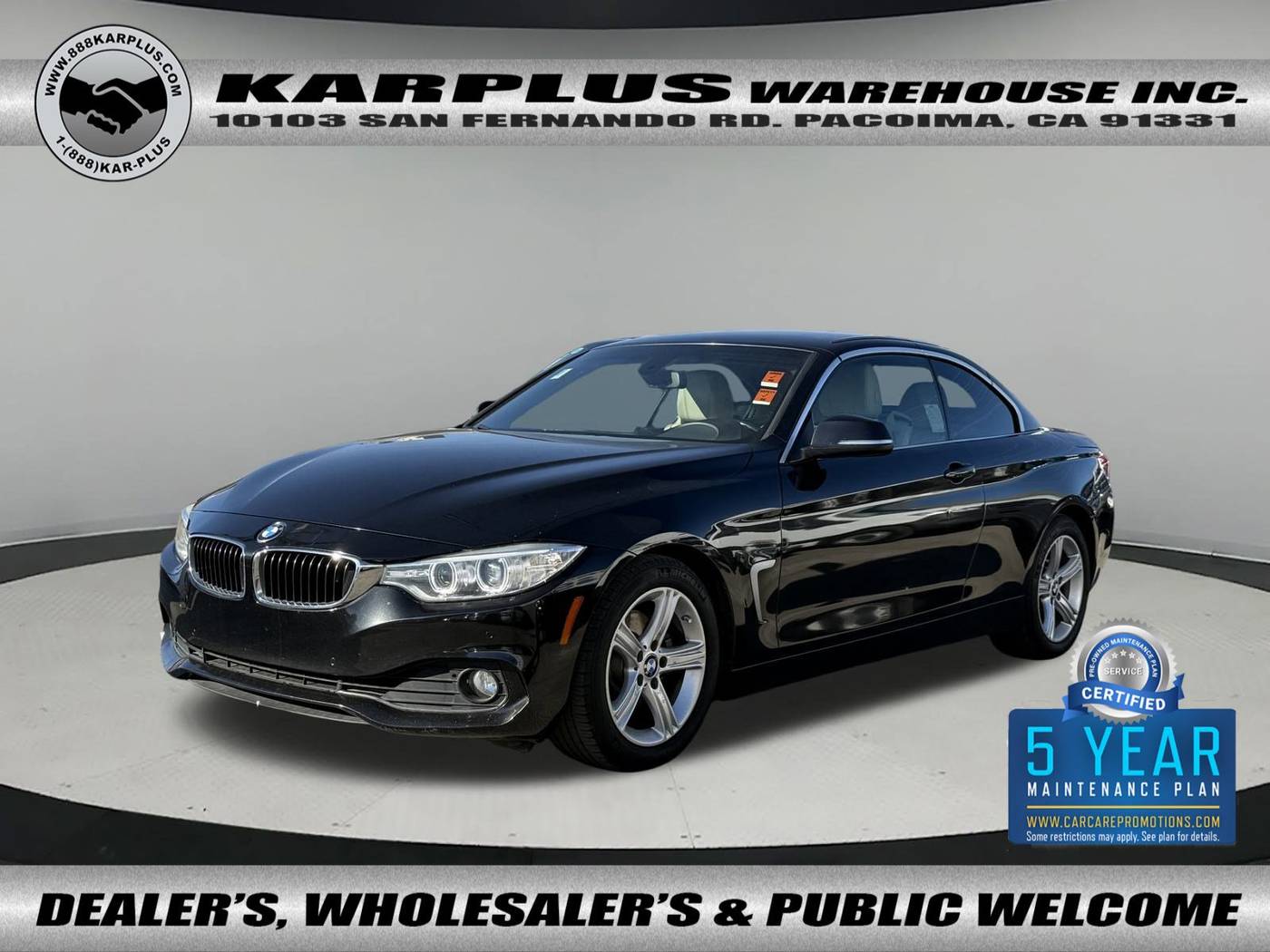 2015 BMW 4 Series 428i — Convertible — 92,527 mi — Pacoima, CA