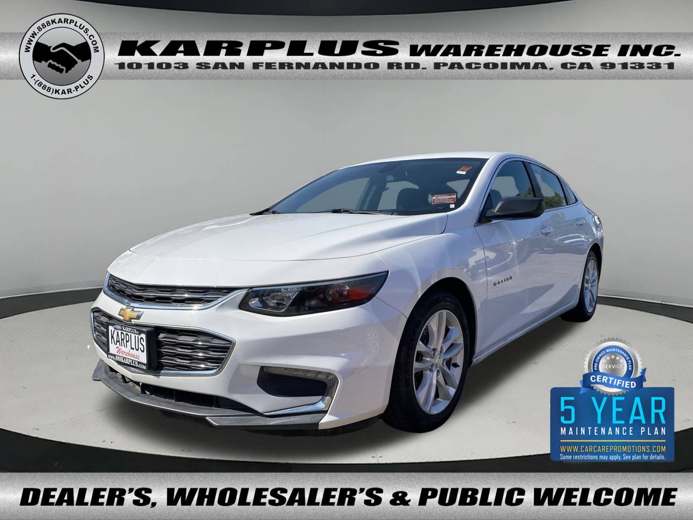 2017 Chevrolet Malibu LT — Sedan — 107,432 mi — Pacoima, CA