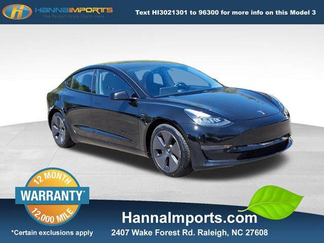 2021 Tesla Model 3 Standard Range Plus — Sedan — 71,636 mi — Raleigh, NC