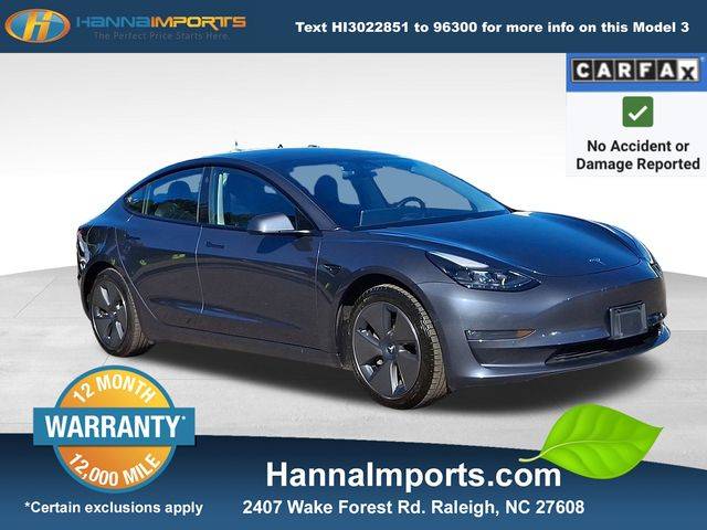 2021 Tesla Model 3 Long Range — Sedan — 96,611 mi — Raleigh, NC