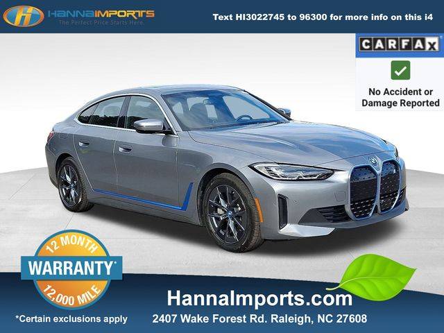 2024 BMW i4 eDrive40 — Sedan — 18,392 mi — Raleigh, NC